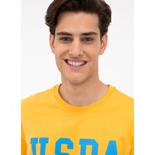 U.S. Polo Assn. Bisiklet Yaka Regular Fit Sarı Erkek T-Shirt