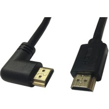 Keepro HDMI L Tipi 90 Derece 3m Erkek Erkek Kablo