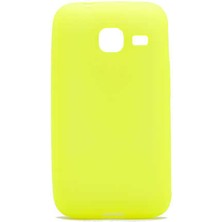 Galaxy J1 Mini Prime Kılıf Silikon Yumuşak Dokulu Premium- Sarı