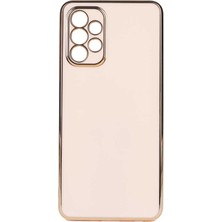 Nevarium Galaxy A32 4g Kılıf Parlak Detaylı Kamera Korumalı Silikon - Rose Gold