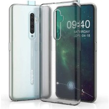 Nevarium Oppo Reno 2z Kılıf Şeffaf Silikon Lüx