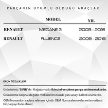 DNC Auto Part Renault Megane 3, Fluence 3, Latitude  Için Cam Düğme Kapağı Ön  Sağ ve Arka Sağ&sol (2 Adet)