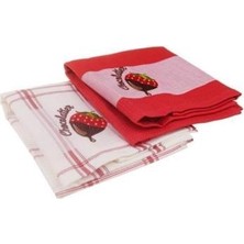 Bambum Mandy - 2'li Kurulama Bezi Seti Kirmizi