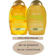 Organix Apple Cider Vinegar Şampuan 385 ml + Saç Kremi 385 ml