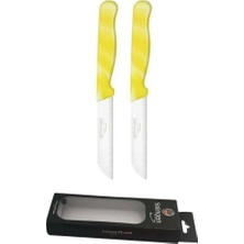 Solingen Mavi Mermer Desen 2 Adet Meyve ve Sebze Bıçağı