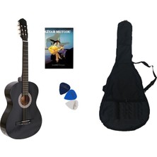 Nano Müzik Klasik Gitar Seti 4/4 Tam Boy Klasik Gitar - Kılıf - Pena - Metot Kitabı Set 7