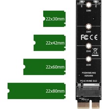 Pcıe M.2 Nvme SSD Dönüştürücü M2 Pcıe X1 Pcı-E Pcı Express 1x M Key 2230 2242 2260 2280 M.2 Nvme SSD