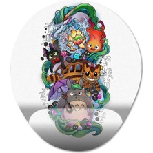 Pixxa Studio Ghibli Bilek Destekli Mousepad Model - 6 Oval