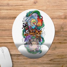 Pixxa Studio Ghibli Bilek Destekli Mousepad Model - 6 Oval