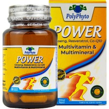 PolyPhyto Power - Ginseng, Resveratrol, CO-Q10 30 Bitkisel Kapsül