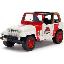 1:32 Jurassic Park Jeep Wrangler Model Araba