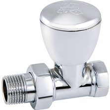 Tds 1/2" Düz Radyatör Vanası Krom