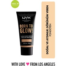 Nyx Fondöten - Born To Glow! Naturally Radiant Foundation 9 Medium Olive