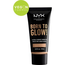 Nyx Fondöten - Born To Glow! Naturally Radiant Foundation 9 Medium Olive