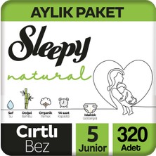 Sleepy Natural Hassas Bebek Bezi 5 Numara 11-18 kg 320 Adet
