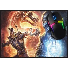 Beam Dijital Mortal Kombat Gaming Oyuncu Mouse Pad