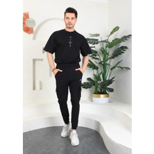 Cape Davis Siyah Erkek Örme Pantolon