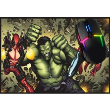 Beam Dijital Marvel Comics Gaming Oyuncu Mouse Pad