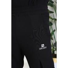 Cape Davis Siyah Erkek Örme Pantolon