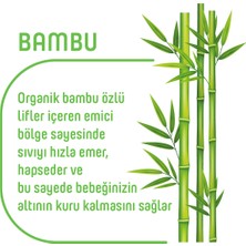 Pure Baby Organik Bambu Özlü Külot Bez 2'li Paket 5 Numara Junior 80 Adet