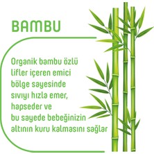 Pure Baby Organik Bambu Özlü Külot Bez 4'lü Paket 4 Numara Maxi 192 Adet