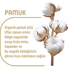 Pure Baby Organik Pamuklu Cırtlı Bez 2'li Paket 4 Numara Maxi 96 Adet