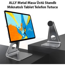 Ason Plus Ally Metal Masa Üstü Standlı Mıknatıslı Tablet Telefon Tutucu