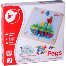 Oyuncakmatik Pegs Ahşap Pim Bulmaca Eğitici Set