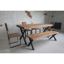 Deryawood Masif Ahşap Masa 160*85 cm
