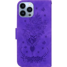 YKD Store Iphone 13 Pro Max Purple Için Deri Telefon Kasası (Yurt Dışından)