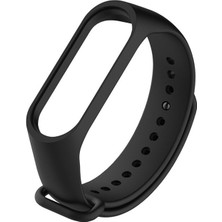 CoverZone Xiaomi Mi Band 7 ile Uyumlu Saat Kayışı Ent Kaliteli Spor Saat Termoplastik Kordon  Siyah