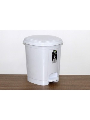 Sska Polytime Pedallı Basmalı Çöp Kutusu Kovası / Çıkarılabilir Iç Kovalı / Beyaz / 32 Litre / 47X35X35 Cm.