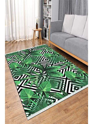 Napoli Home Dijital Baskılı Yıkanabilir Kaymaz Taban Salon Halısı Mutfak Halısı ve Koridor Halısı NH-HS-504