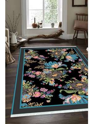 Napoli Home Dijital Baskılı Kaymaz Taban Yıkanabilir Modern Salon Halısı Mutfak Halısı ve Yolluk NH-SD-1194