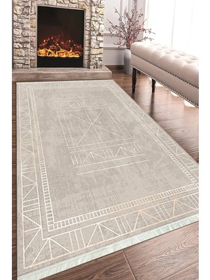 Napoli Home Baskılı Modern Desenli Kaymaz Tabanlı Yıkanabilir Şık Salon Halısı Mutfak Halısı ve Yolluk NH-HT-400