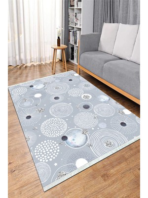 Napoli Home Dijital Baskılı Yıkanabilir Kaymaz Taban Salon Halısı Mutfak Halısı ve Koridor Halısı NH-HS-404