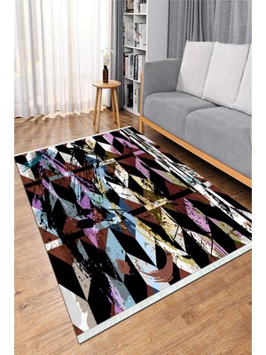 Napoli Home Dijital Baskılı Yıkanabilir Kaymaz Taban Salon Halısı Mutfak Halısı ve Koridor Halısı NH-HS-409
