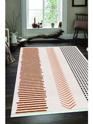 Napoli Home Dijital Baskılı Kaymaz Taban Yıkanabilir Modern Salon Halısı Mutfak Halısı ve Yolluk NH-SD-1157