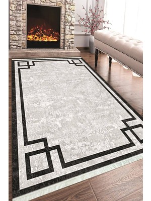 Napoli Home Baskılı Modern Desenli Kaymaz Tabanlı Yıkanabilir Şık Salon Halısı Mutfak Halısı ve Yolluk NH-HT-363