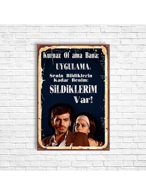 Trend Poster Ezel Retro Ahşap Poster