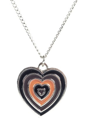 Touz Moda  Orenge Heart Charm Kolye