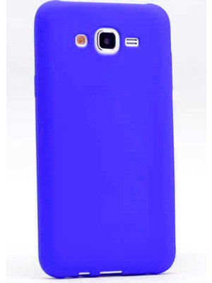 Galaxy J2 Kılıf Silikon Yumuşak Dokulu Premium- Saks Mavi