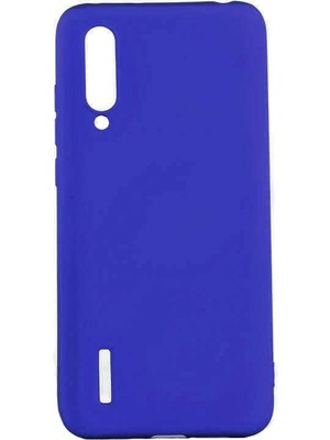Nevarium Xiaomi Mi 9 Lite Kılıf Silikon Yumuşak Dokulu Premium- Saks Mavi