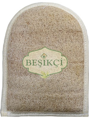 Beşikçi Parmaksız Eldiven Banyo Kabak Lifi (Kesesi) 20*15 Cm