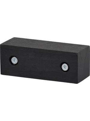 X-Perk Masa Sandalye Mobilya Ünite Kanepe Koltuk Ayak Yükseltici Ağaç Takoz 4'lü Set Boy 3 cm En 8 cm Siyah