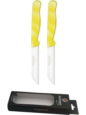 Solingen Mavi Mermer Desen 2 Adet Meyve ve Sebze Bıçağı