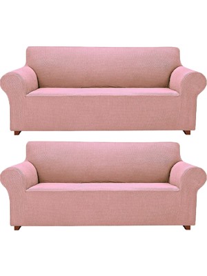 Elgeyar Likrali Koltuk, Kanepe, Çekyat Örtüsü  Lastikli, Pitikare Desen3+3