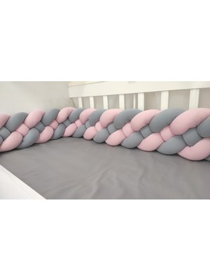 Meleğin Işıklı Topları 400 cm 4'lü Örgü Koruma /70X130 Anne Yanı Park Beşik - Yatak Koruyucu