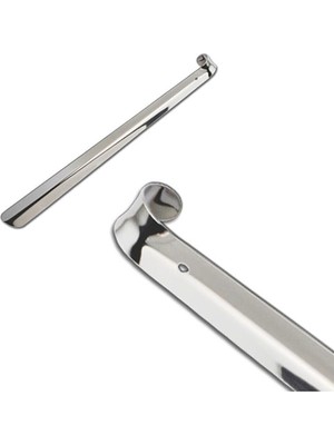 Gördur Uzun Kerata Ayakkabı Çekeceği Metal Krom Çelik Kerata 63CM (6 Adet)