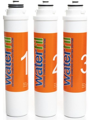 Evora Kapalı Kasa Su Arıtma Cihazı Filtresi 3'lü Tak Çevir Filtre Se...